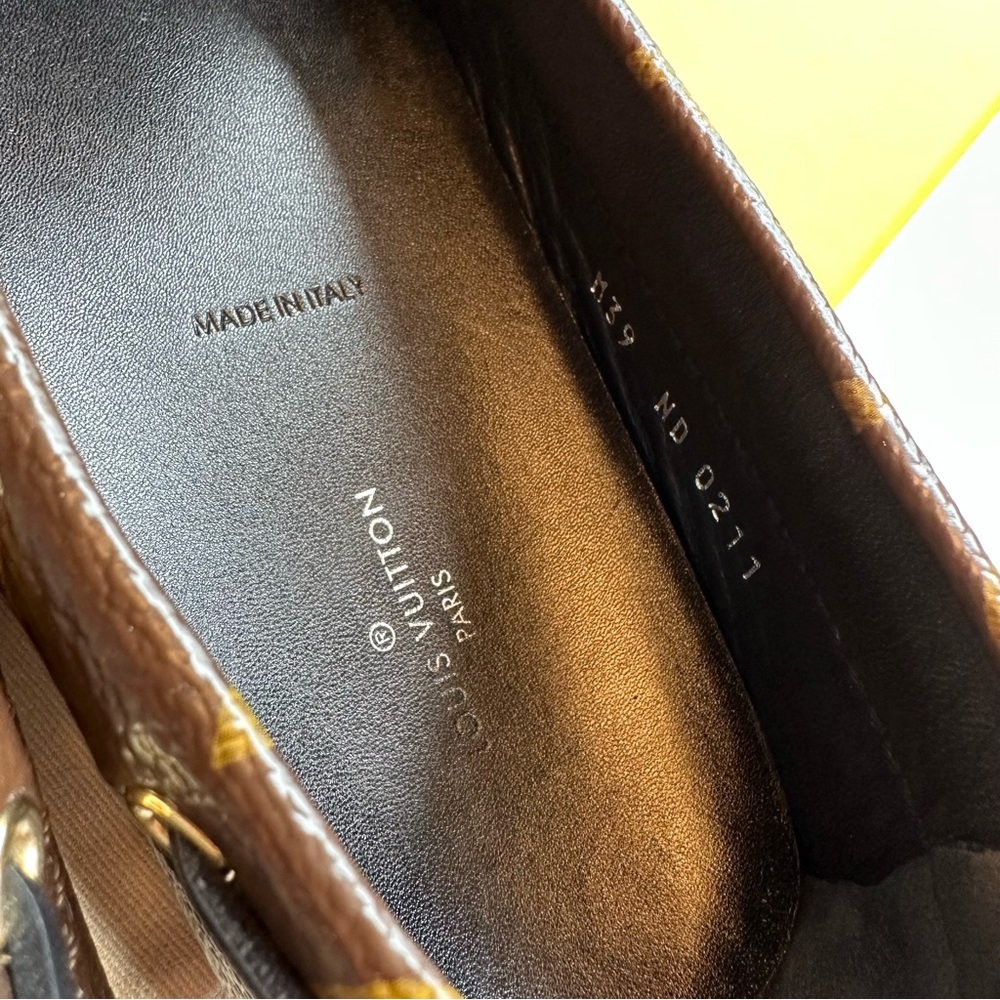 Louis Vuitton Monogram Flat Loafers Size 39 Made in Italy - Picture 8 of 11